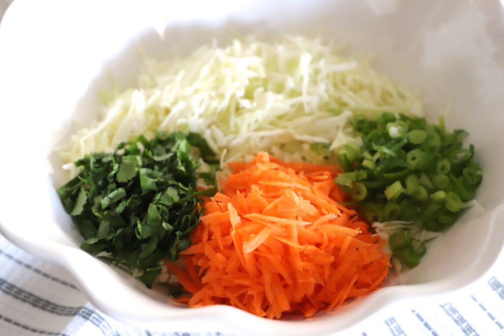 Cabbage Salad with Peanut Dressing