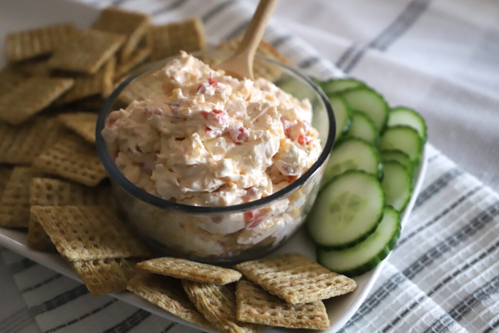 Cucumber Pimento Cheese Bites