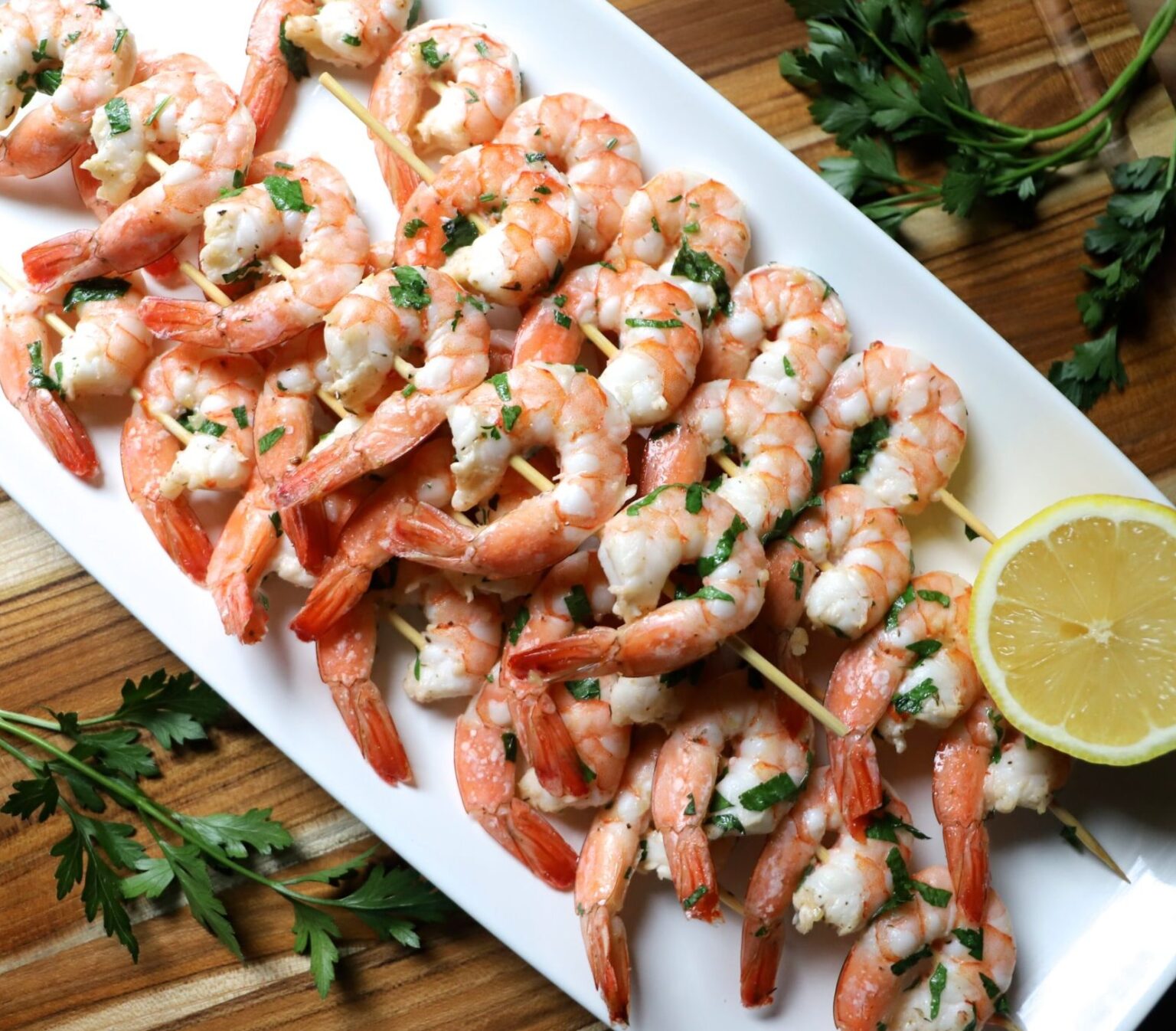 Oven Baked Shrimp Skewers