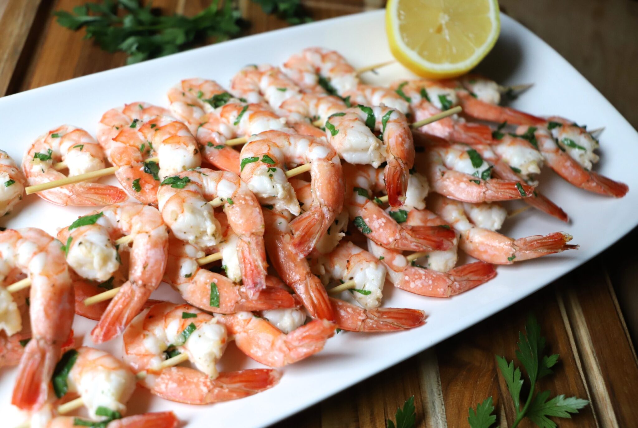 Oven Baked Shrimp Skewers
