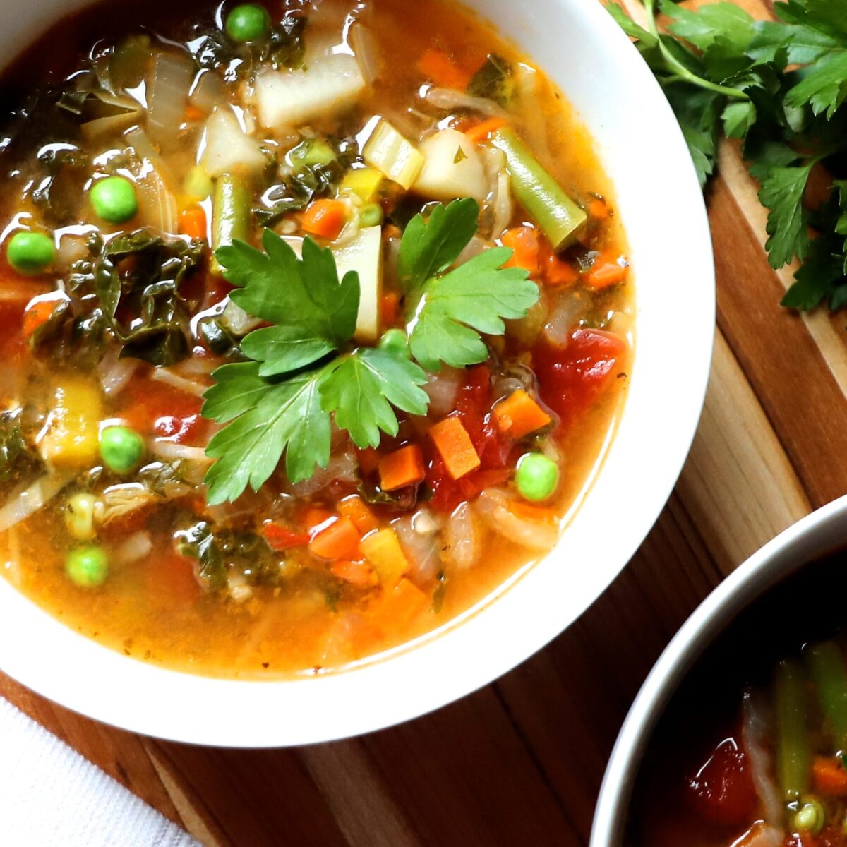 Vegetable Soup in a bowl.