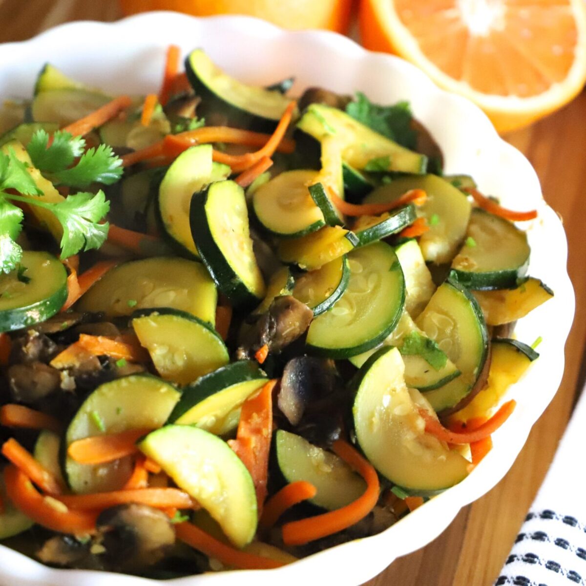 Mushroom and Zucchini Sauté