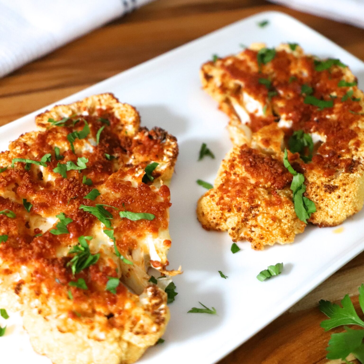 Air fryer cauliflower steak