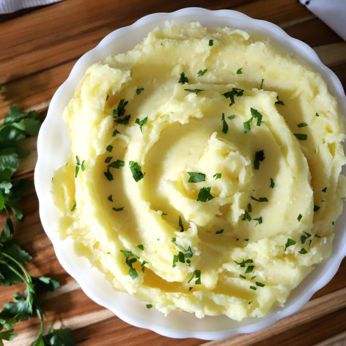 Mashed Potatoes in a bowl.