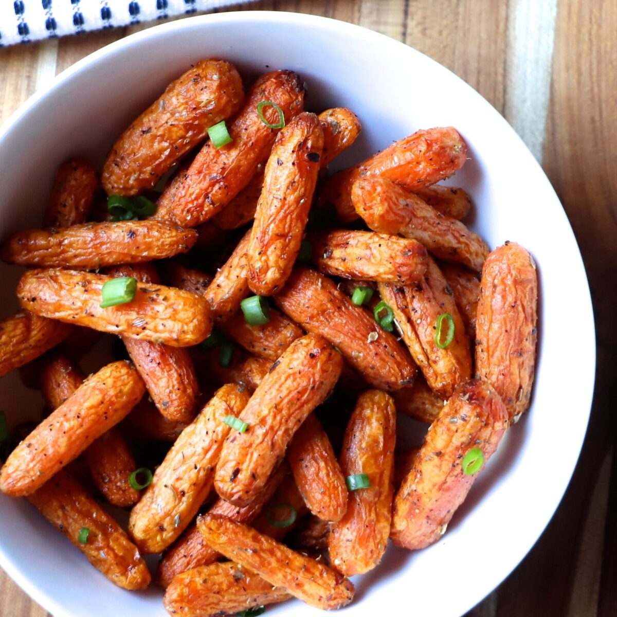 Roasted Baby Carrots in a bowl