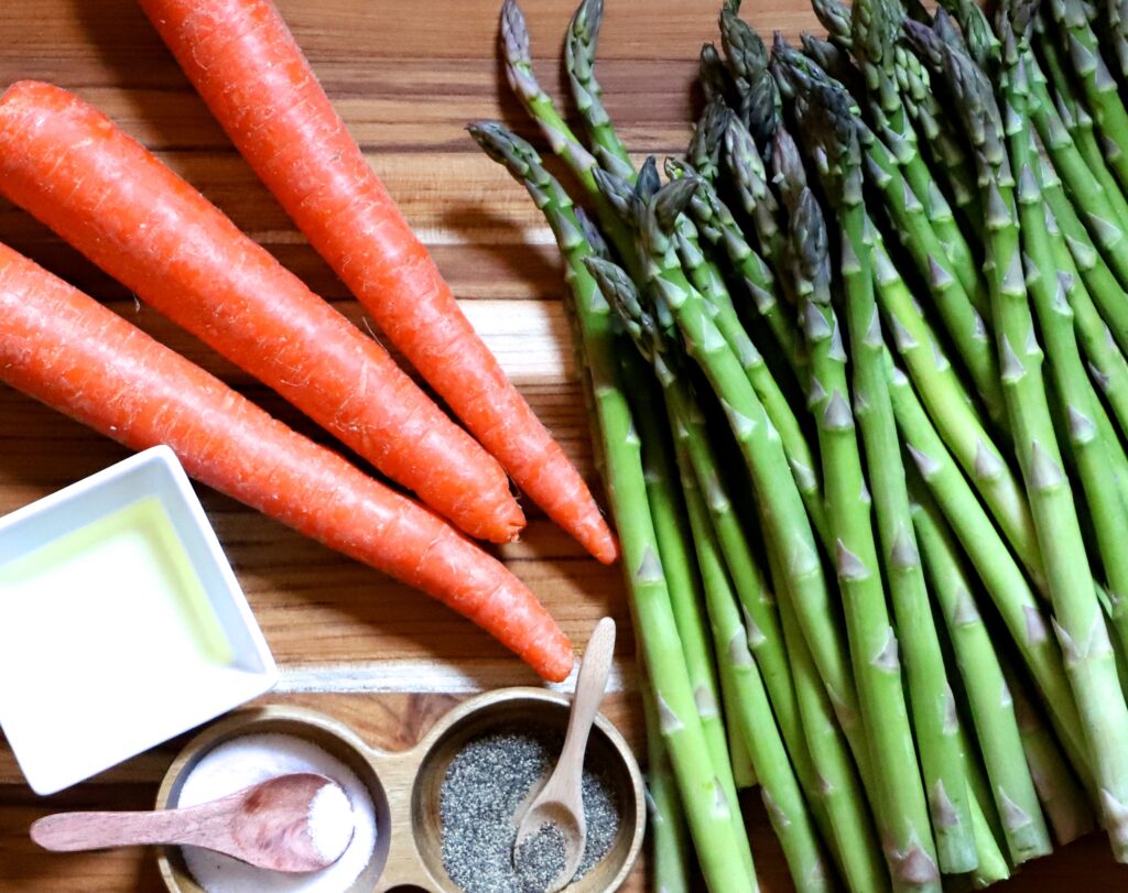 Roasted Asparagus and Carrots Ingredients