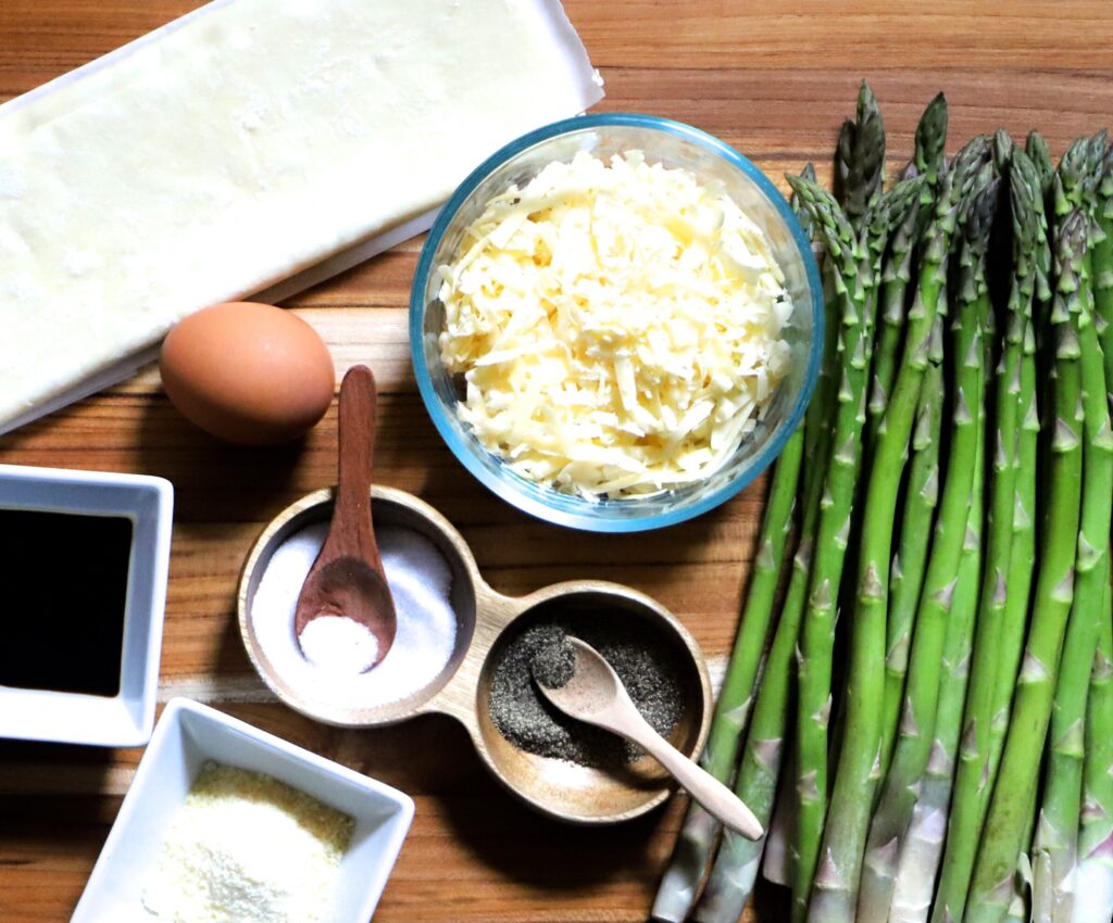 Cheesy Puff Pastry Asparagus Tart Ingredients