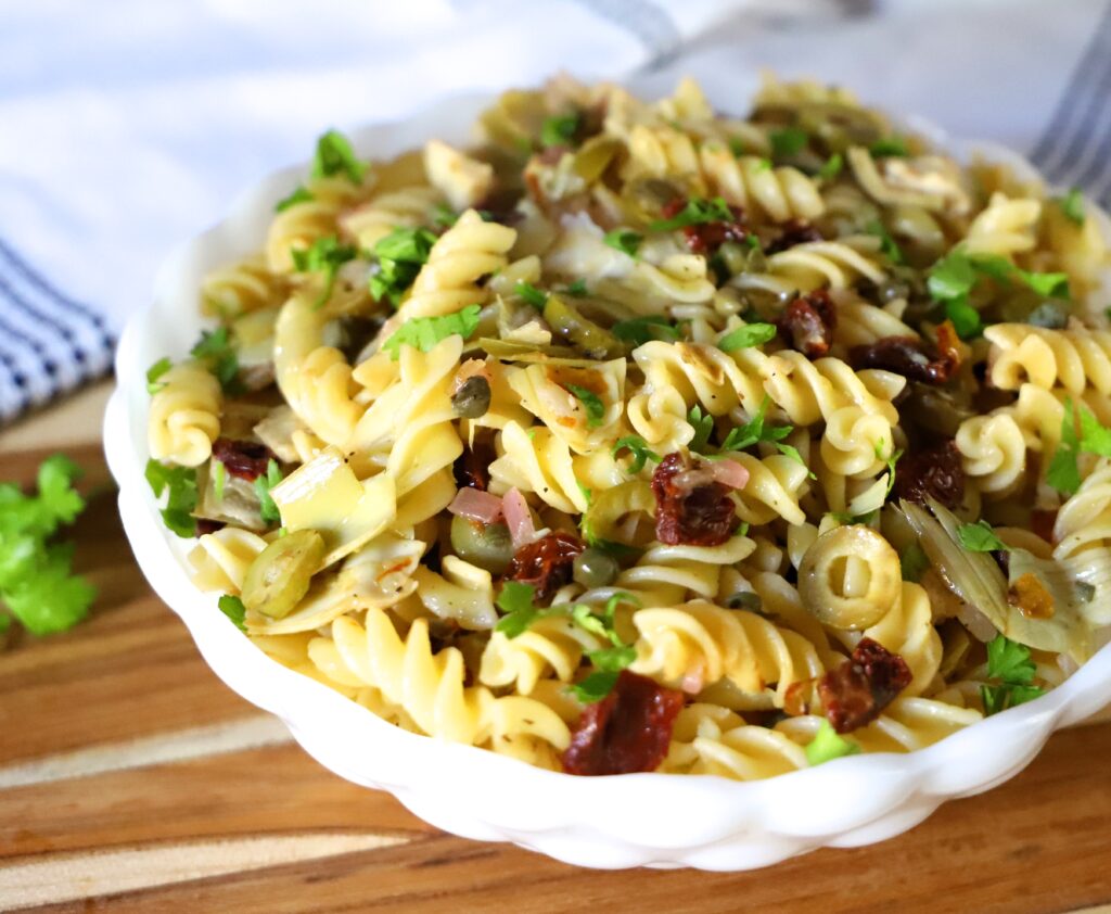 Sun Dried Tomato and Artichoke Pasta