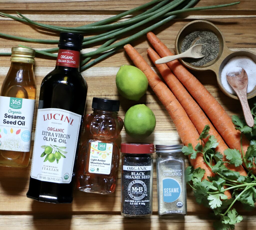 Asian Carrot Salad Ingredients