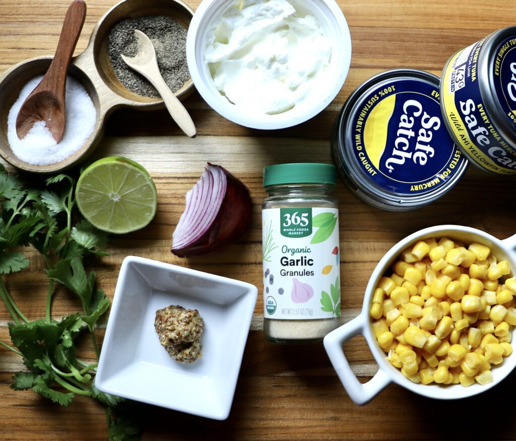 Corn Tuna Salad Ingredients