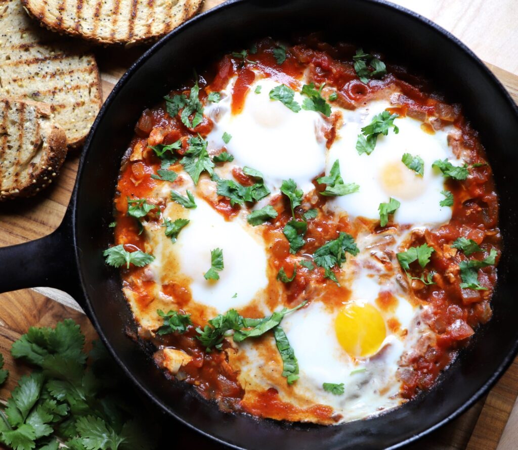 Easy Spanish Baked Eggs