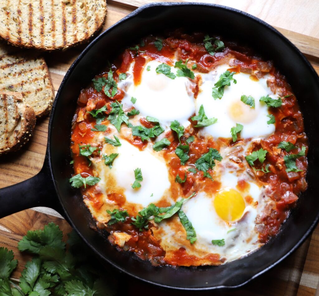 Easy Spanish Baked Eggs