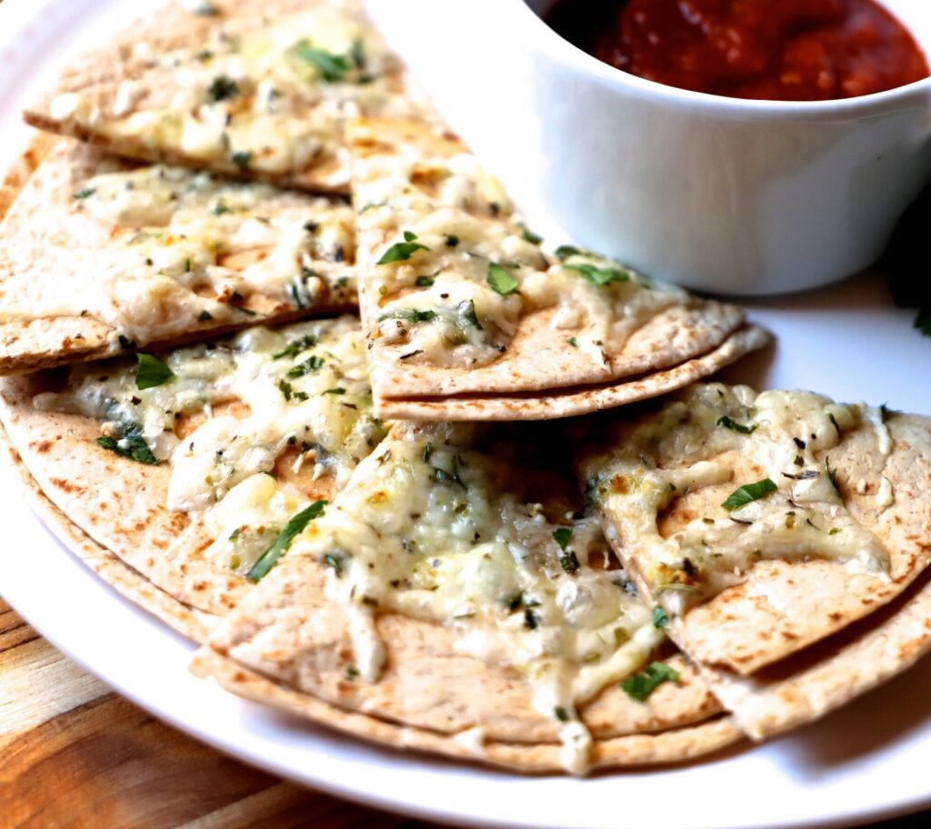 Air Fryer Tortilla Garlic Bread