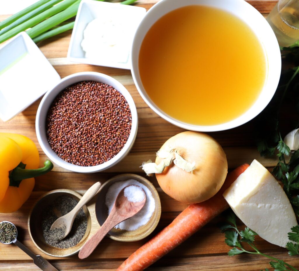 Vegetable Quinotto Ingredients