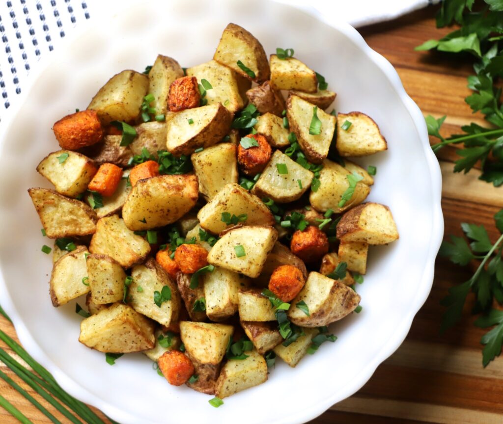 Air Fryer Carrots and Potatoes