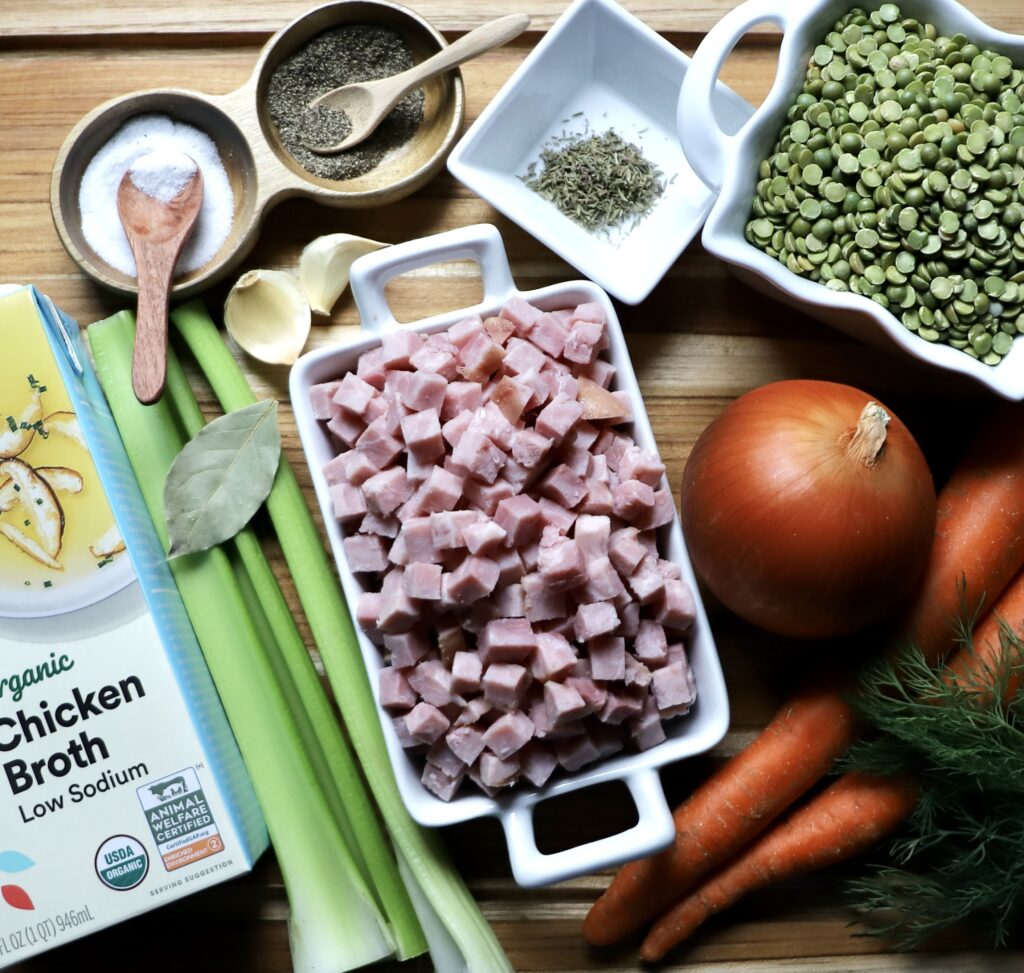 Crockpot Split Pea Soup Ingredients