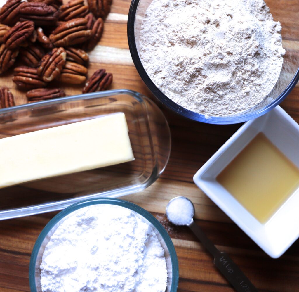 Pecan Snowball Cookies Ingredients