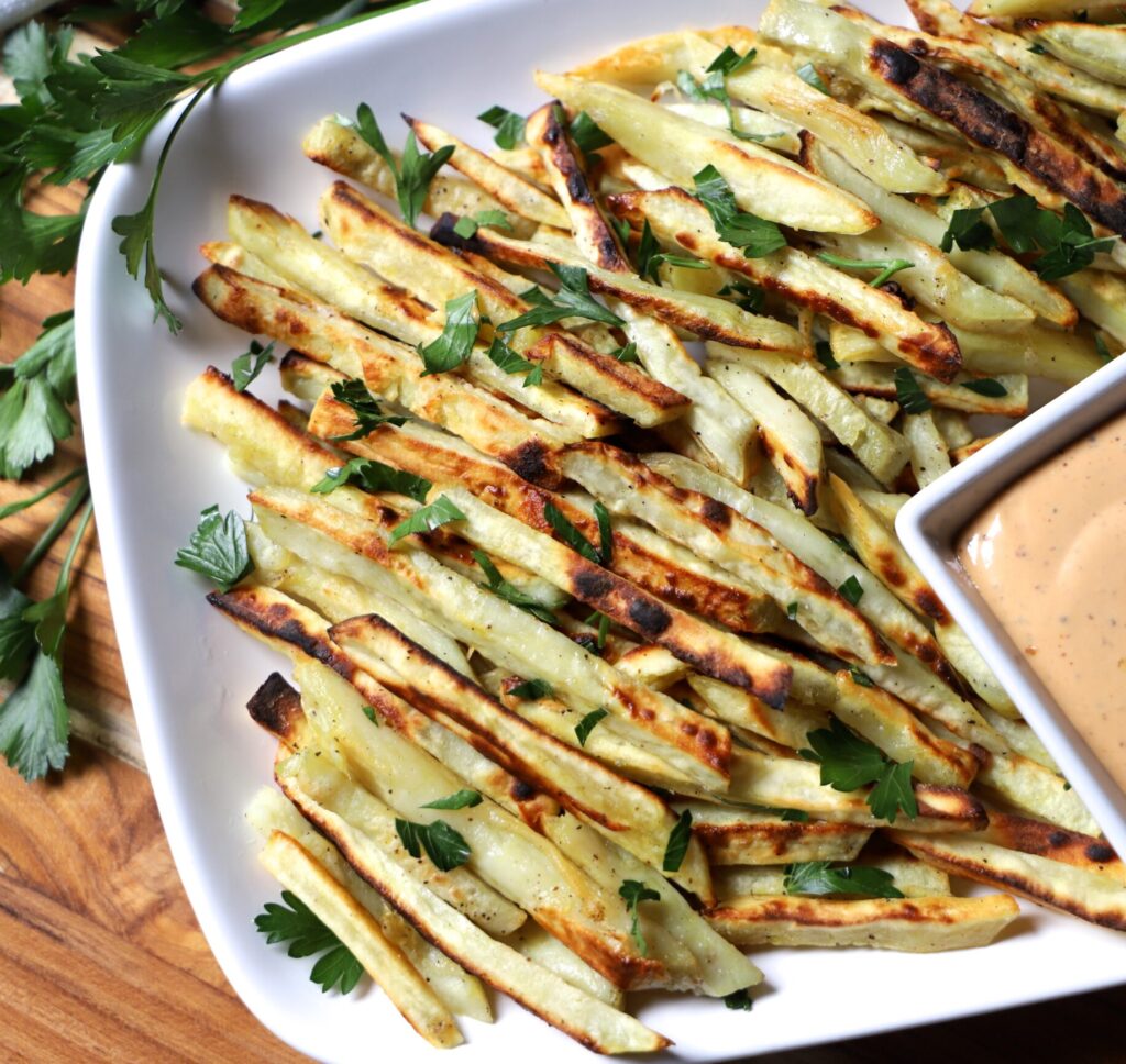 Japanese Sweet Potato Oven Fries