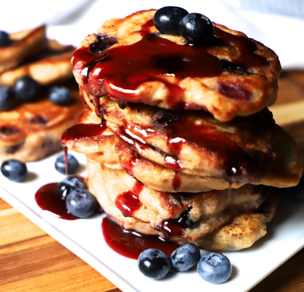 Blueberry Whole Wheat Pancakes