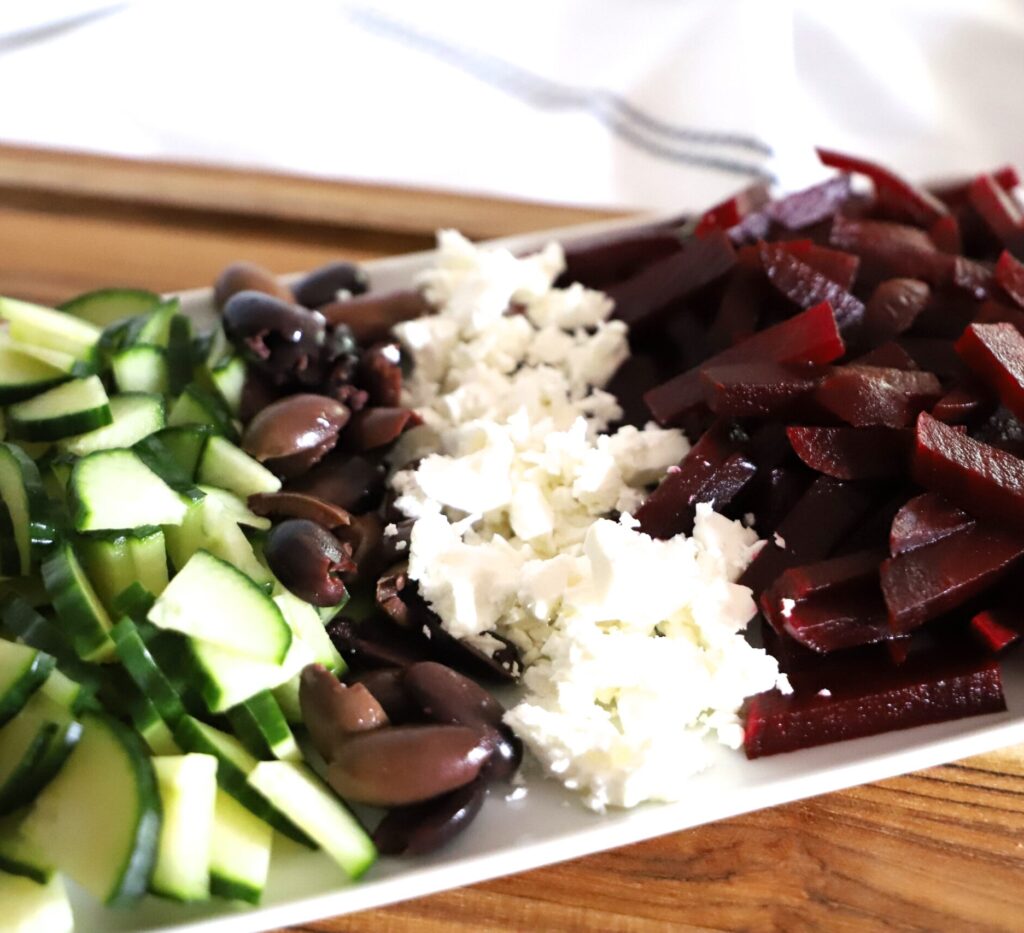 Mediterranean Beet Salad Ingredients